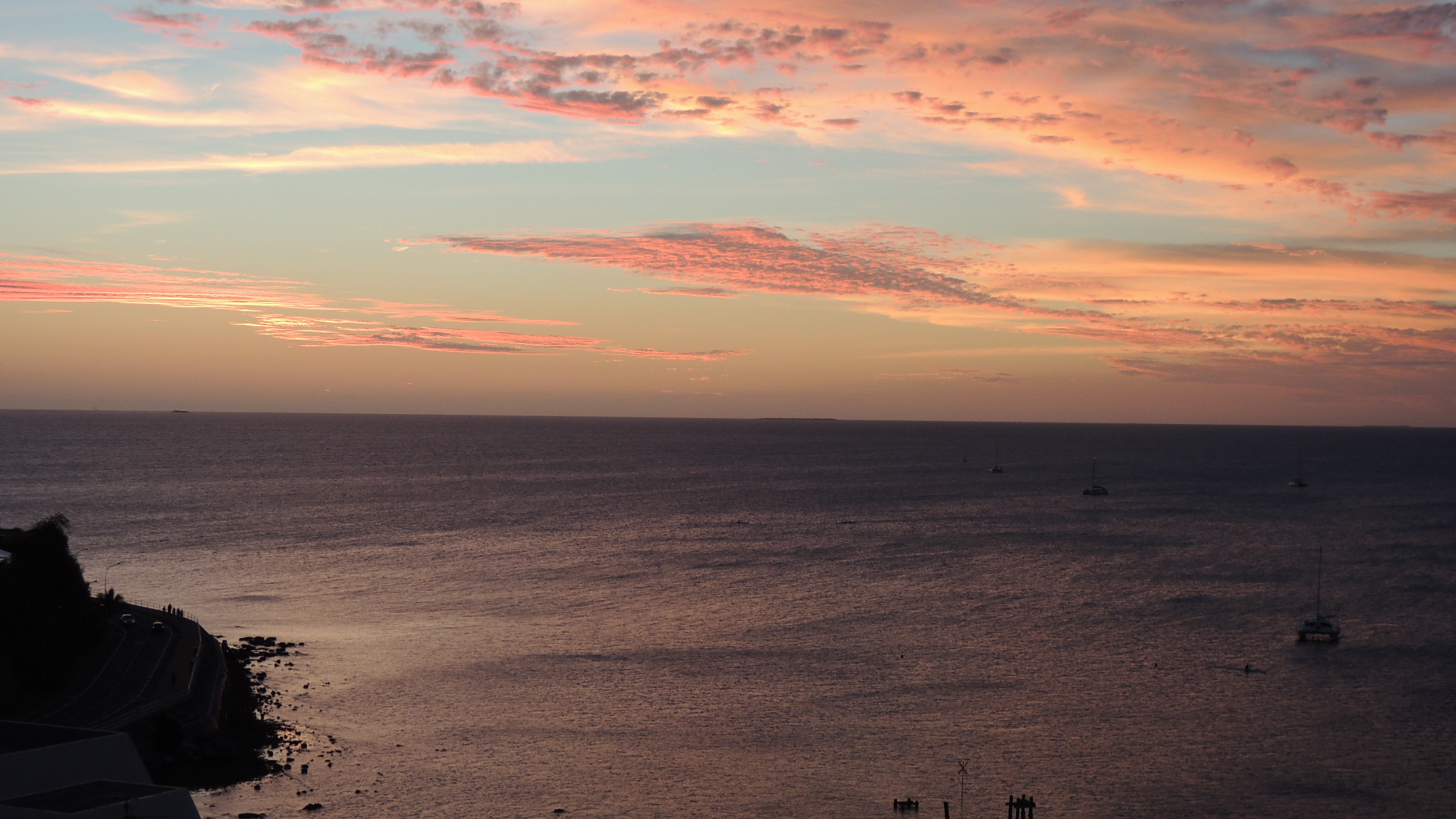 Coucher de soleil sur la baie des Citrons