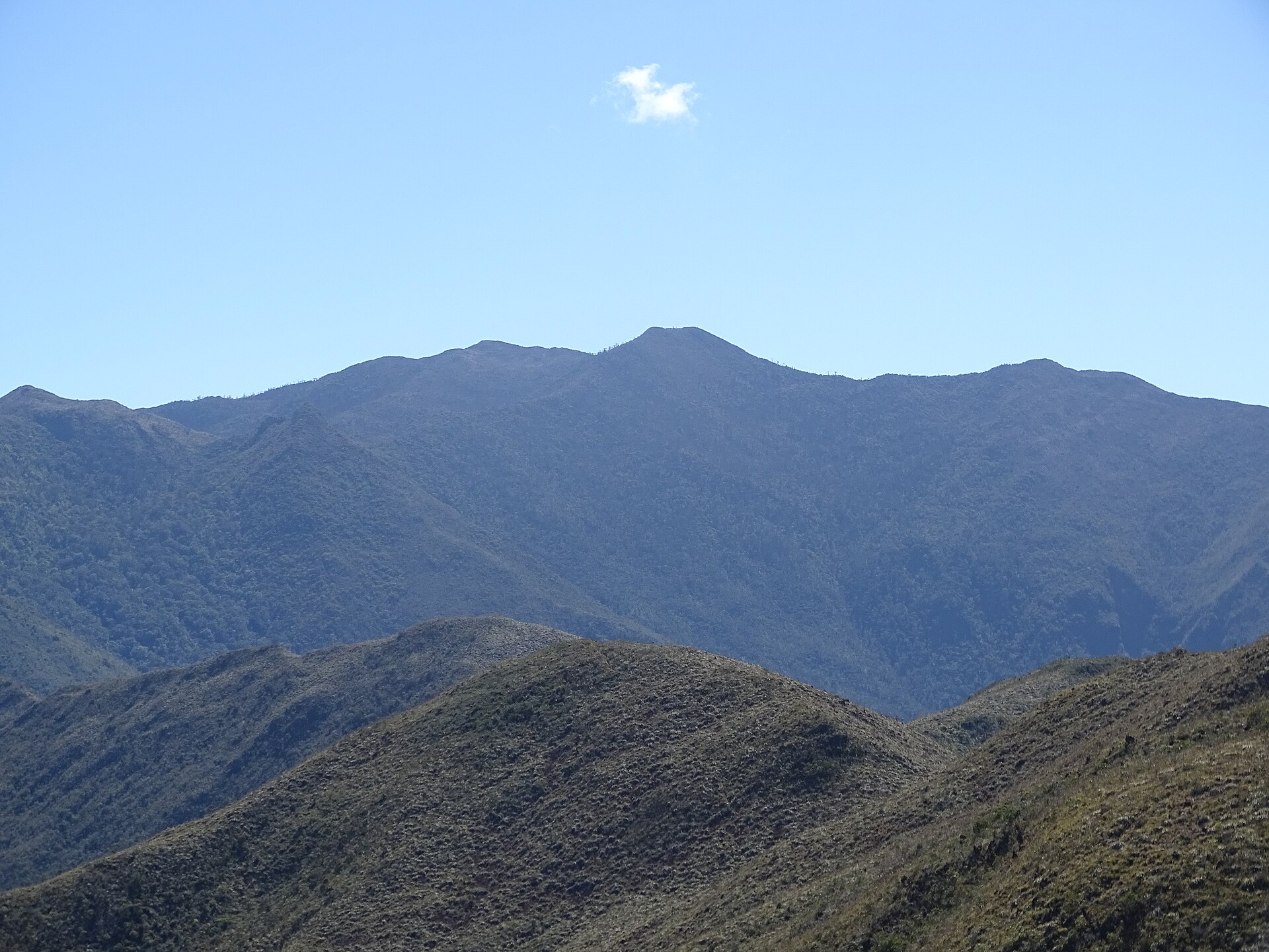 Vue du mont Humboldt depuis le sentier de randonnée