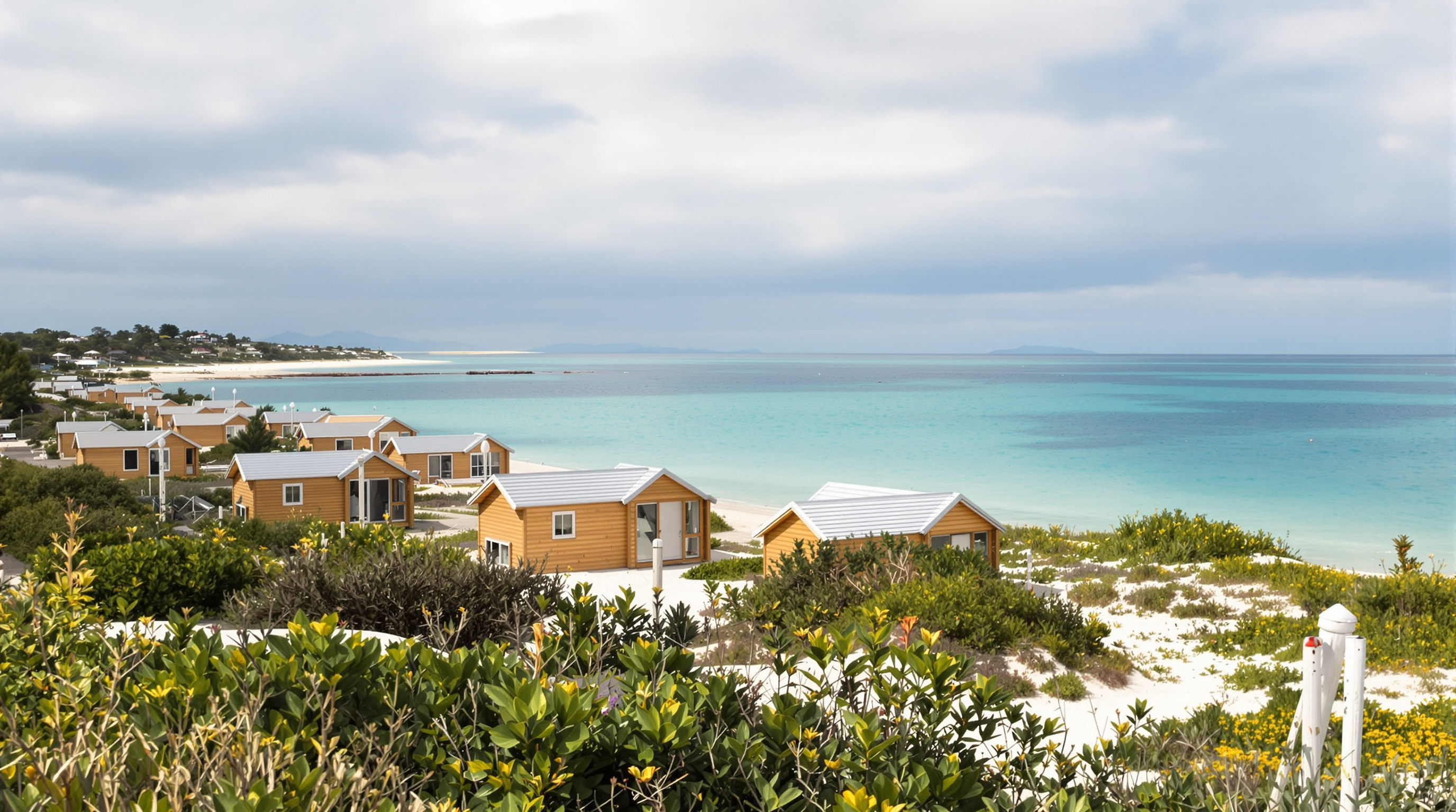 Chalets en bord de lagon à Bourail