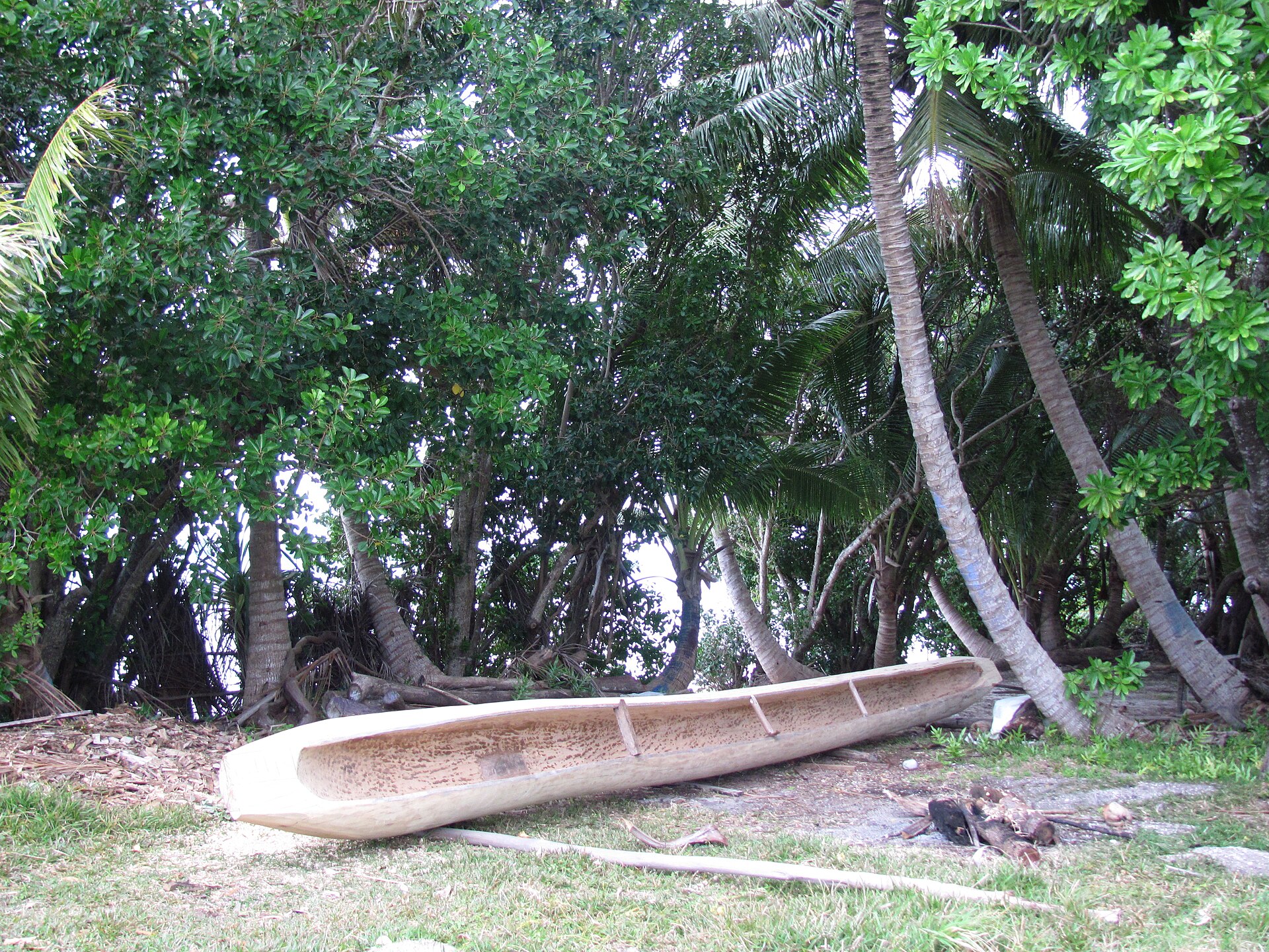 Pirogue dockyard near Vao, Pines Island, New Caledonia